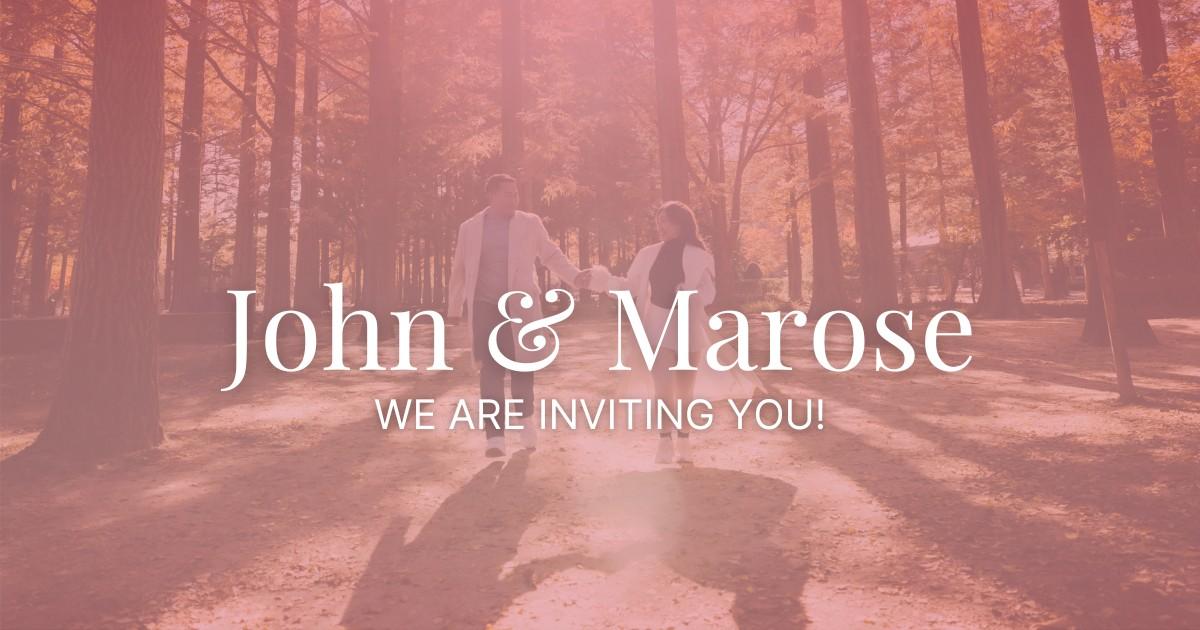 John & Marose | We are inviting you - February 20, 2026